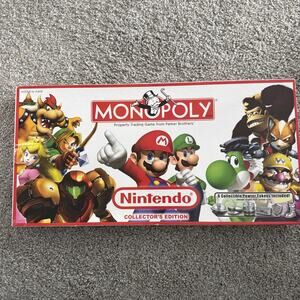 Monopoly Nintendo Collectors Edition Board Game 2006 Complete Pewter Tokens